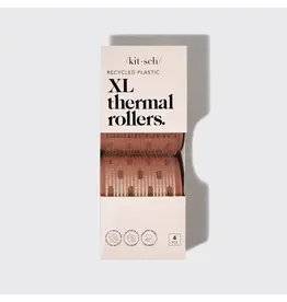 Recycled Plastic Xl Thermal Rollers 4pc Set - Terracotta