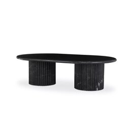 Oranda Black Scalloped Marble Coffee Table