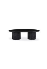 Oranda Black Scalloped Marble Coffee Table