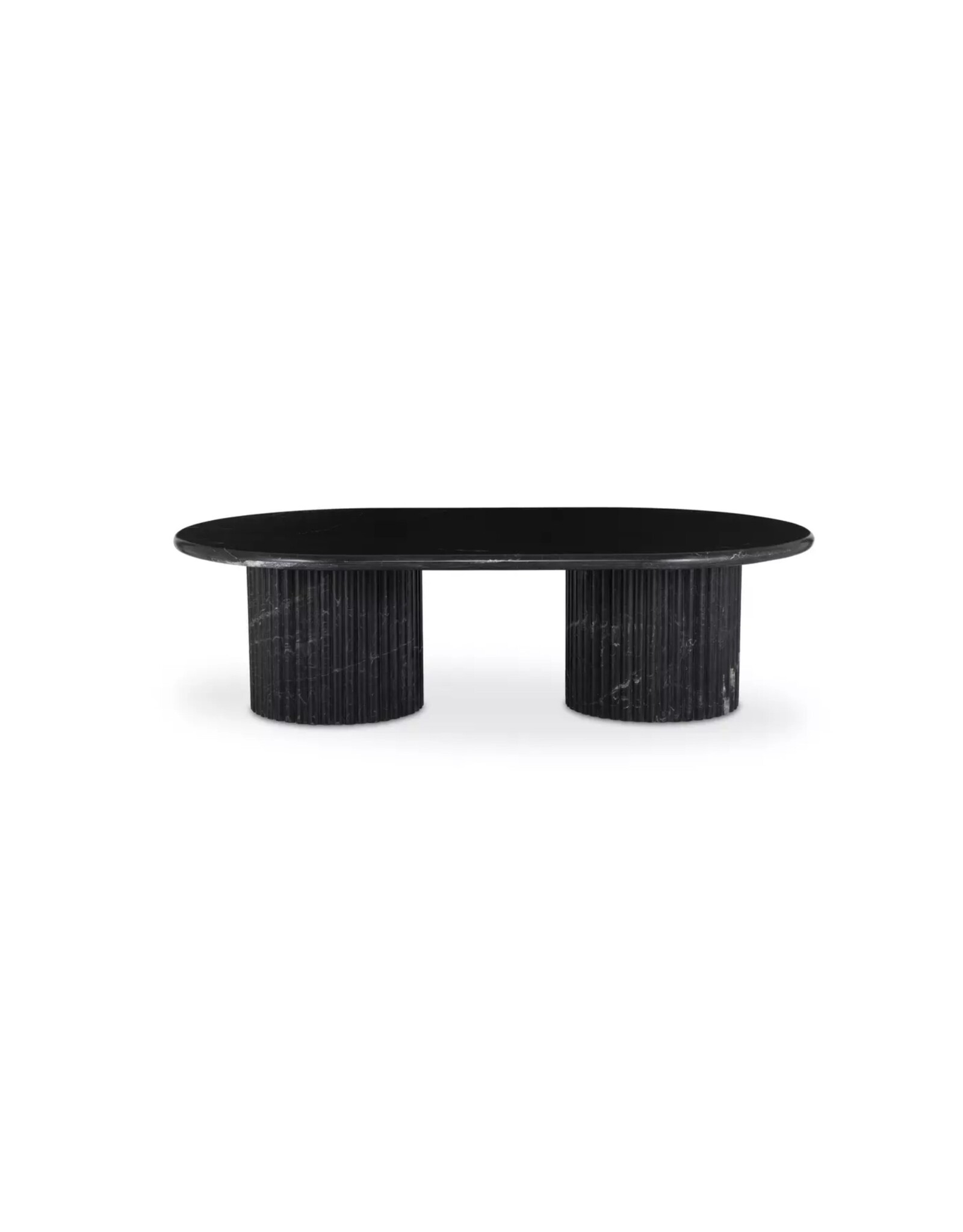 Oranda Black Scalloped Marble Coffee Table