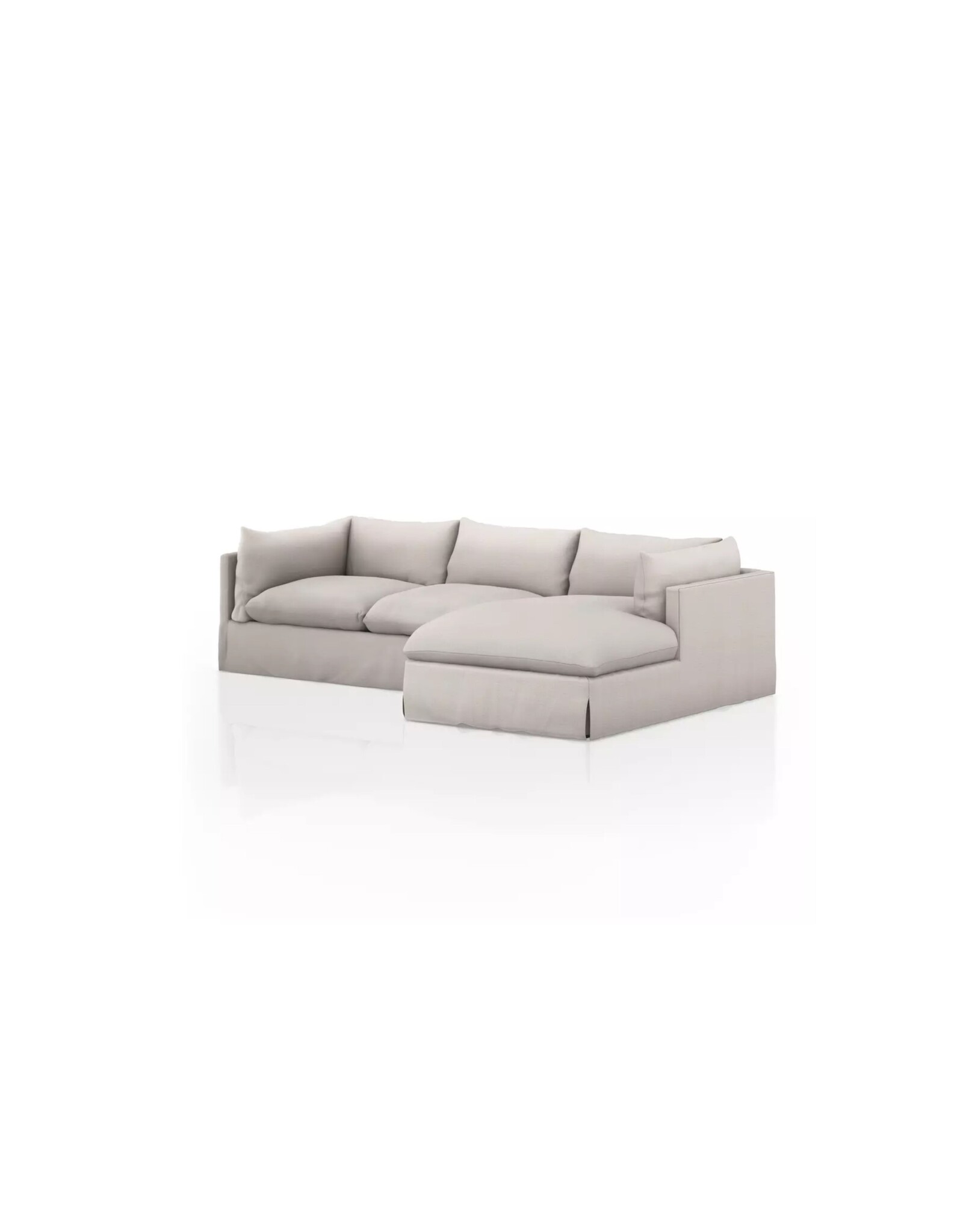 Habitat Slipcover 2 Piece RAF 133" Sectional - Bennet Moon