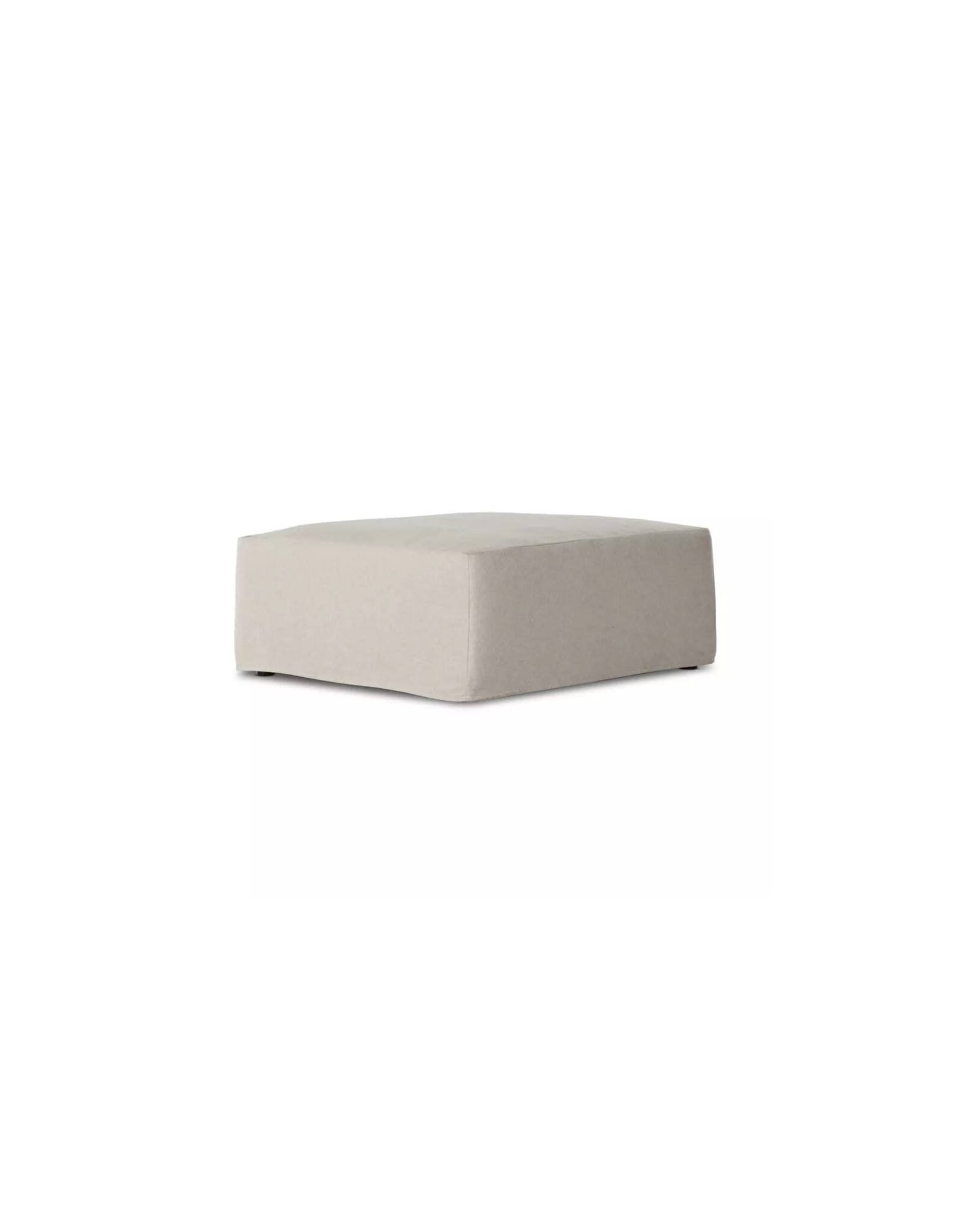 Delray Slipcover Ottoman-Evere Creme