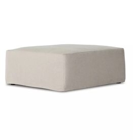 Delray Slipcover Ottoman-Evere Creme