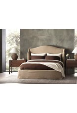 Meryl Slipcover King Bed, Broadway Canvas