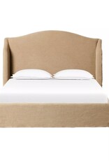 Meryl Slipcover King Bed, Broadway Canvas