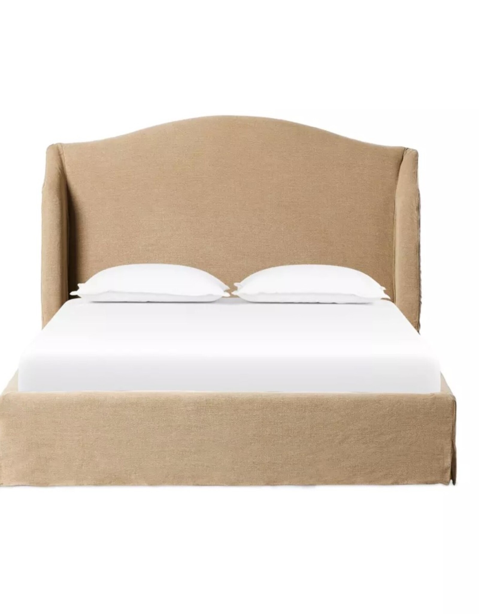 Meryl Slipcover King Bed, Broadway Canvas