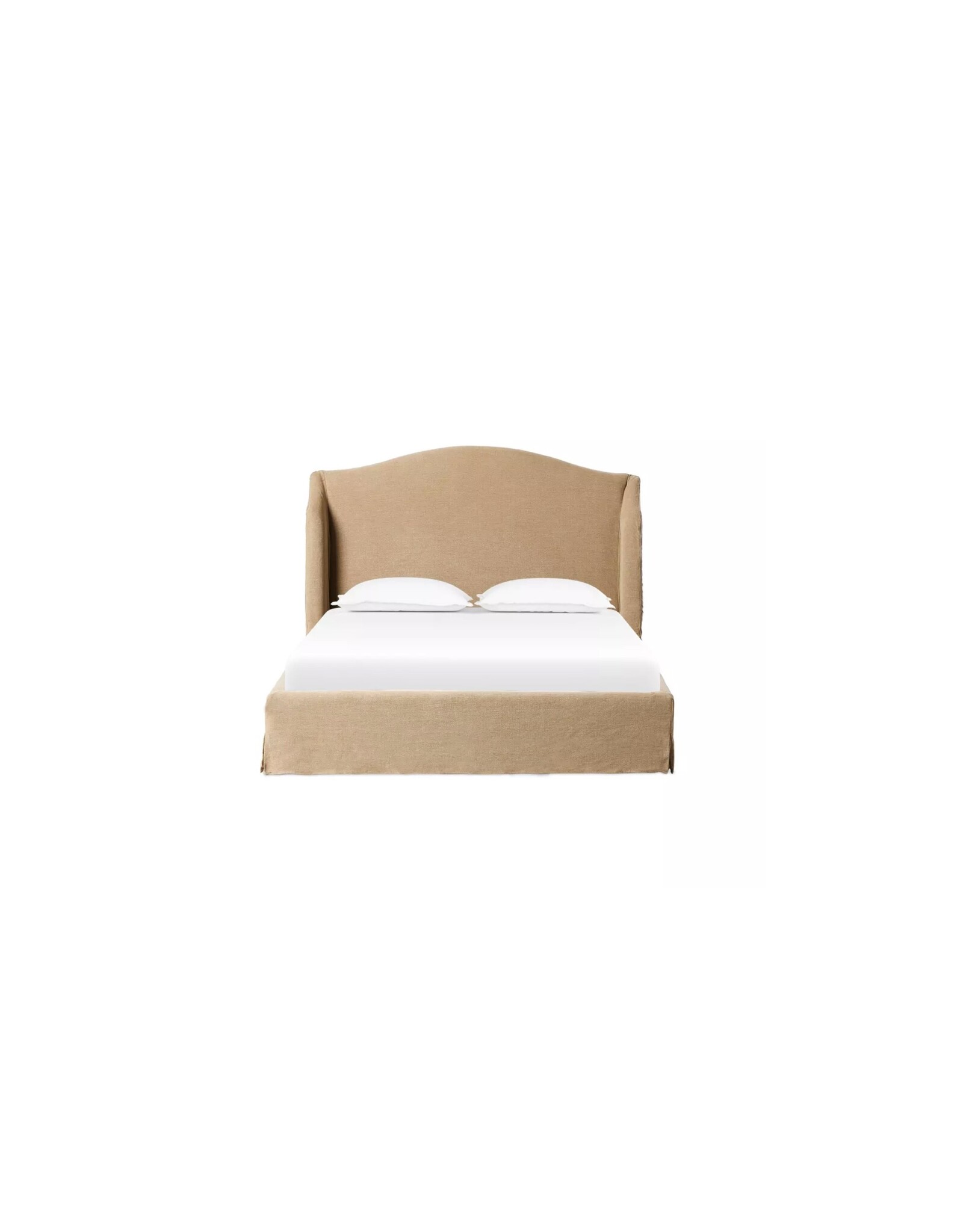Meryl Slipcover King Bed, Broadway Canvas