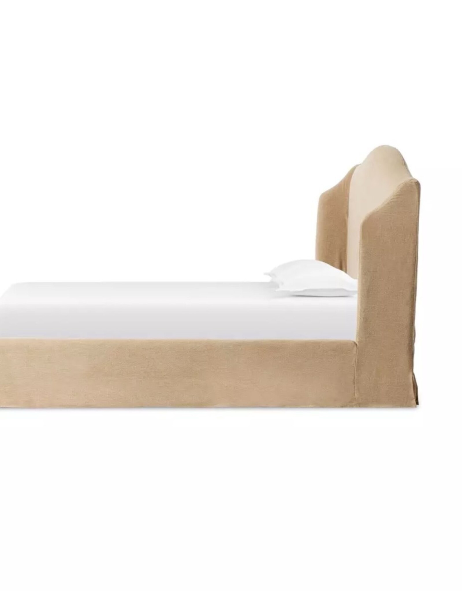 Meryl Slipcover King Bed, Broadway Canvas