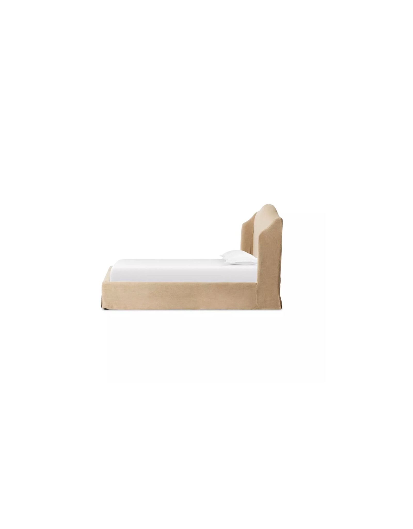 Meryl Slipcover King Bed, Broadway Canvas