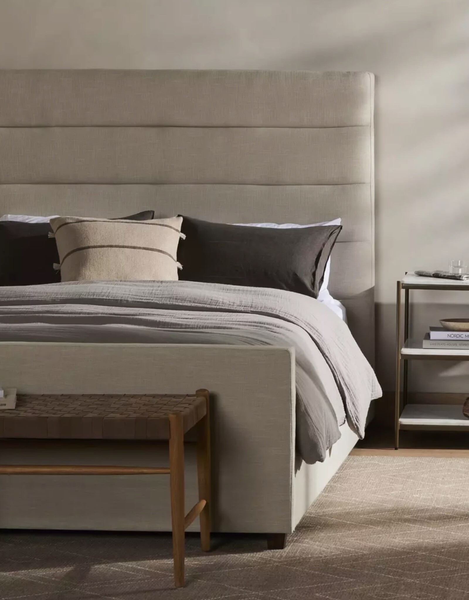 Daphne Bed in Cambric Ivory