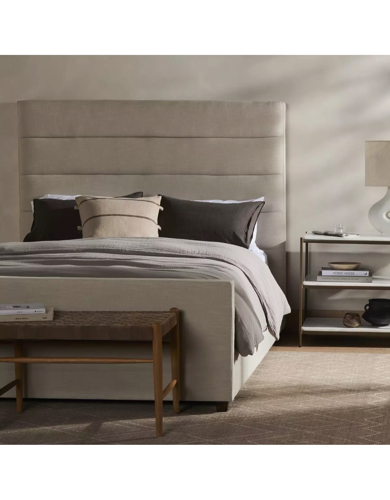 Daphne Bed in Cambric Ivory