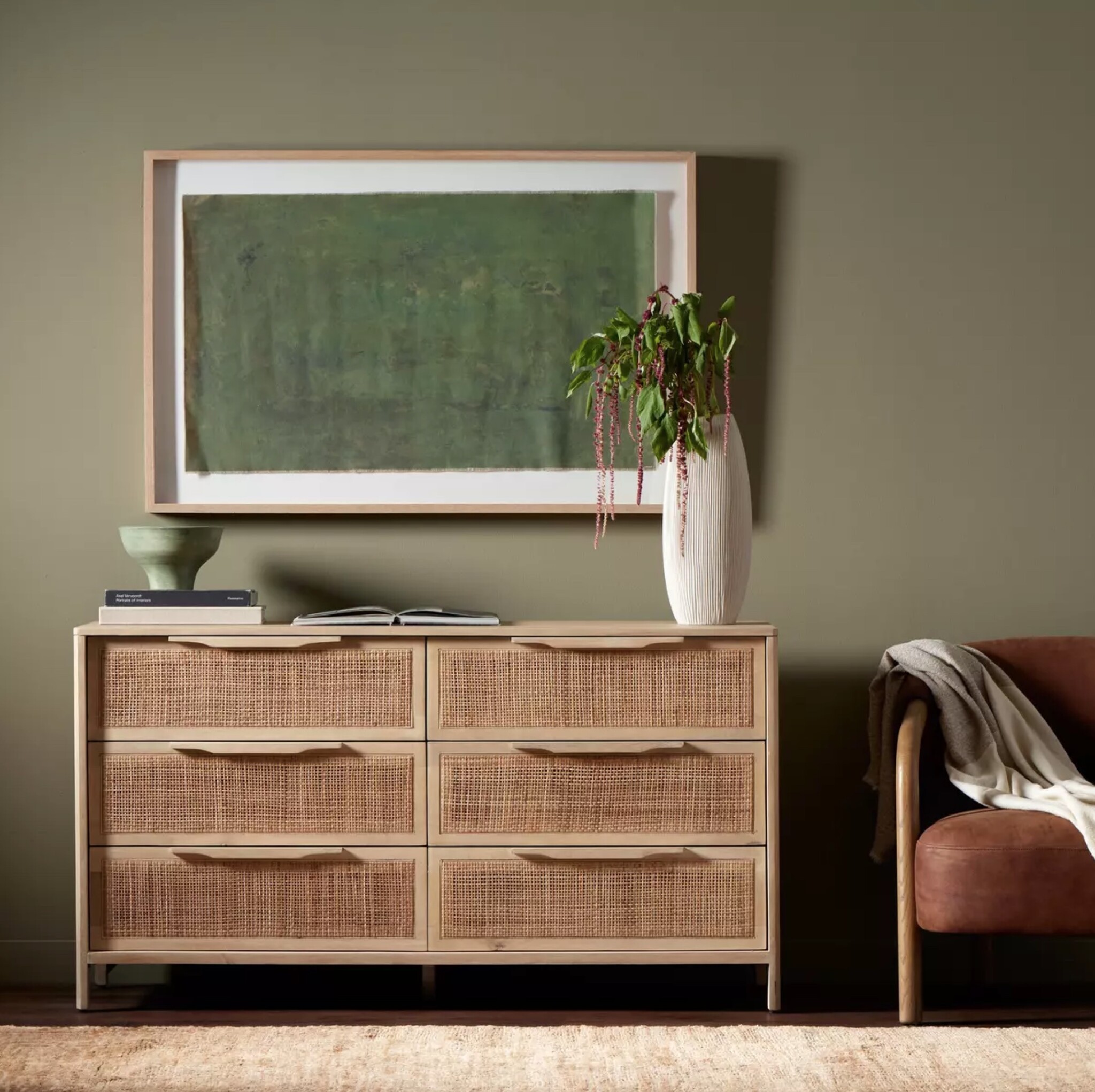 Sydney 6 Drawer Dresser in Natural Mango Shoppe Jessica