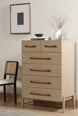 Rosedale 6 Drawer Tall Dresser, Yucca Oak Veneer