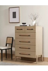 Rosedale 6 Drawer Tall Dresser, Yucca Oak Veneer