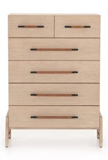 Rosedale 6 Drawer Tall Dresser, Yucca Oak Veneer
