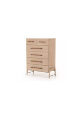 Rosedale 6 Drawer Tall Dresser, Yucca Oak Veneer
