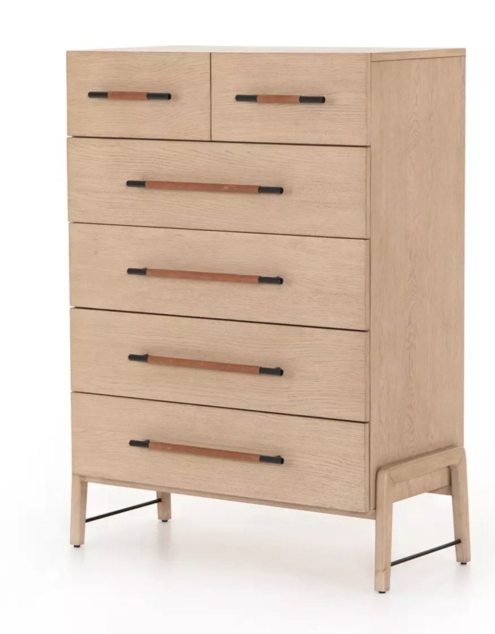 Rosedale 6 Drawer Tall Dresser, Yucca Oak Veneer