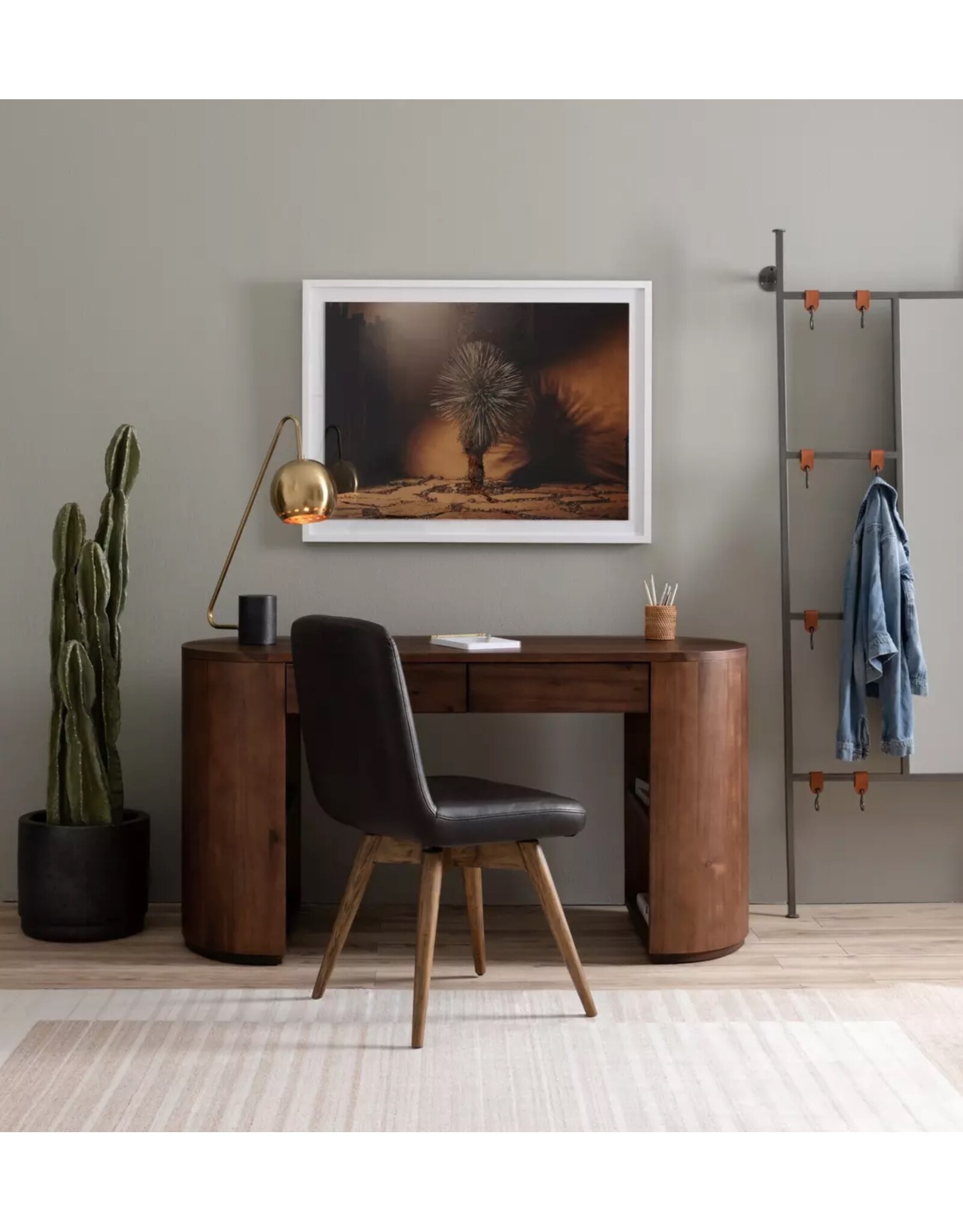 Pilar Desk in Caramel Brown