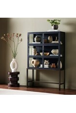 Spencer Curio Cabinet in Drifted Black