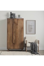 Astrid Medium Brown Solid Wood Armoire