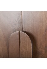Astrid Medium Brown Solid Wood Armoire