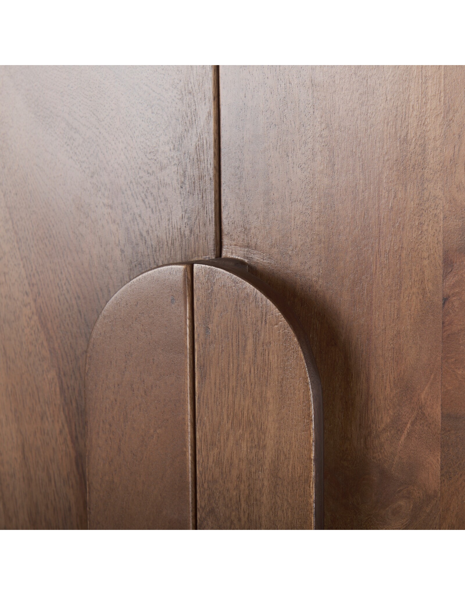 Astrid Medium Brown Solid Wood Armoire