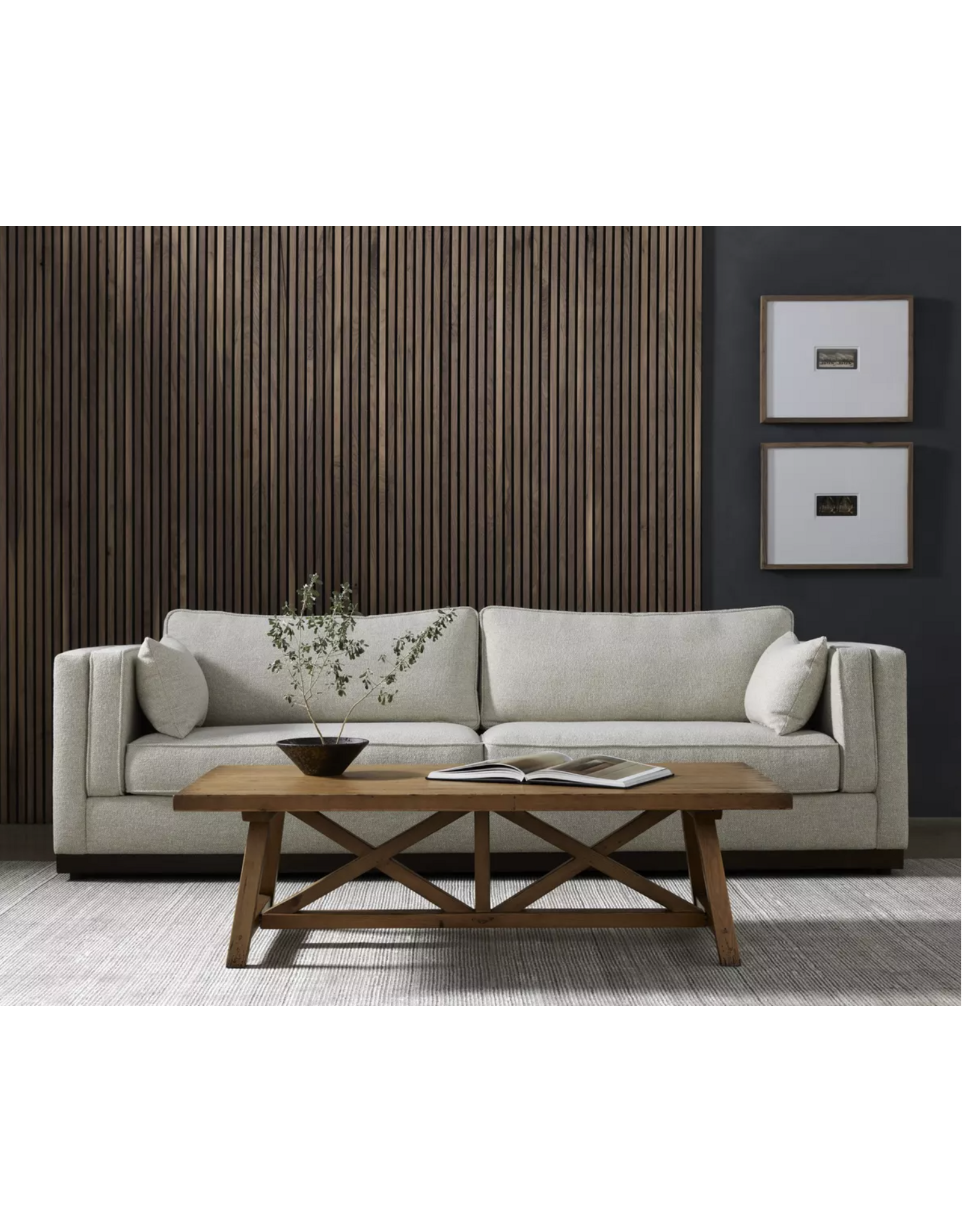 Lawrence Sofa in Nova Taupe - 108"