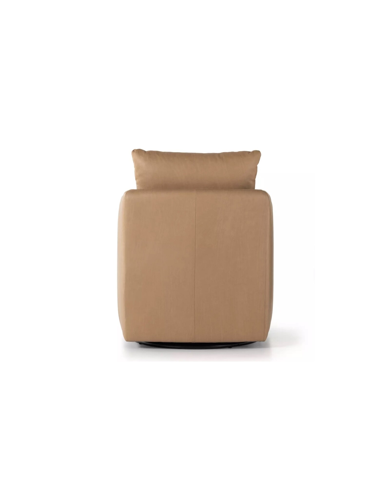 Whittaker Swivel Chair in Nantucket Taupe Leather