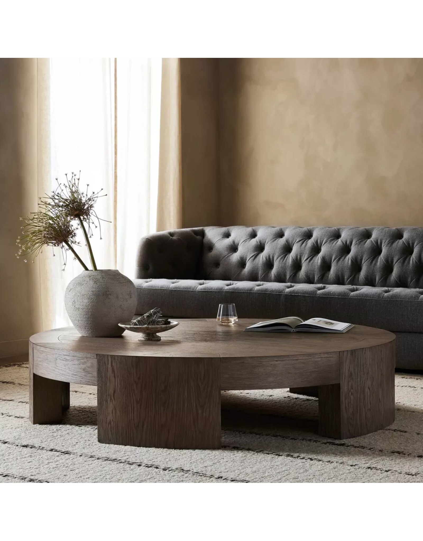 Sheffield Coffee Table,  Large - Warm Natural Flat Oak
