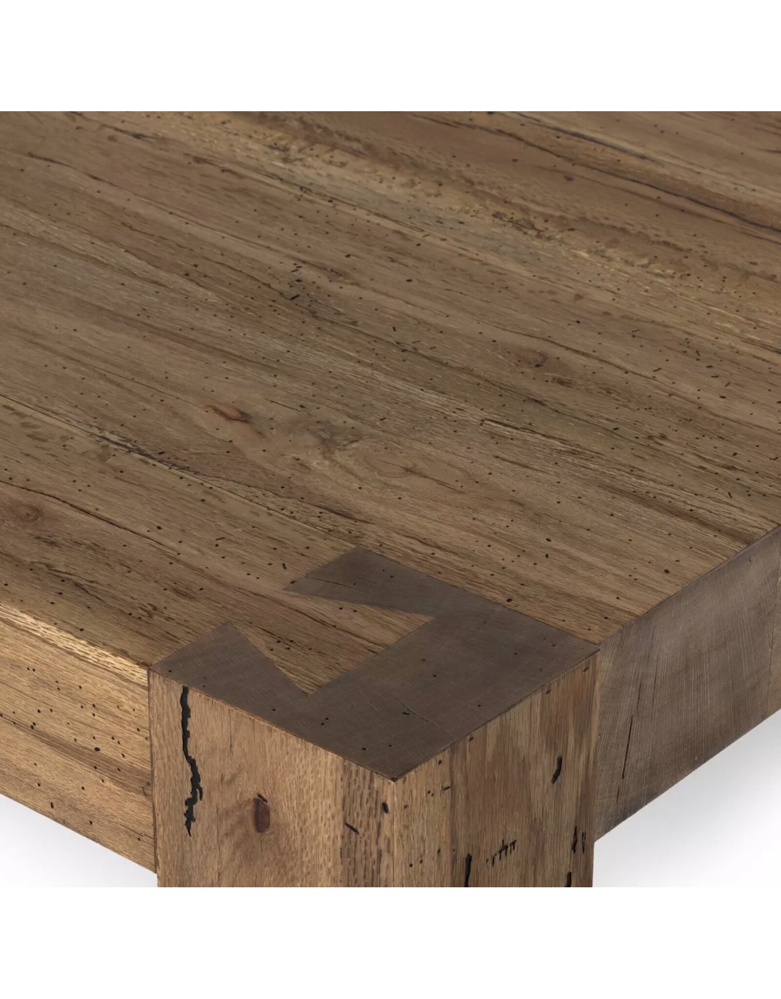Abaso Coffee Table in Rustic Wormwood Oak