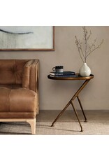 Schmidt Accent Table - Raw Antique Brass