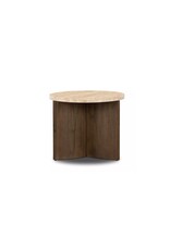 Toli End Table, Tavertine