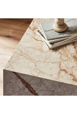 Modern Marble Plinth End Table
