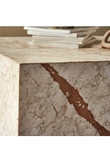 Modern Marble Plinth End Table