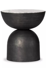 Corbett End Table in River Grey Marble