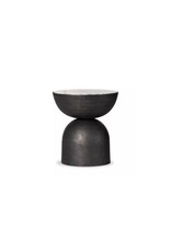 Corbett End Table in River Grey Marble