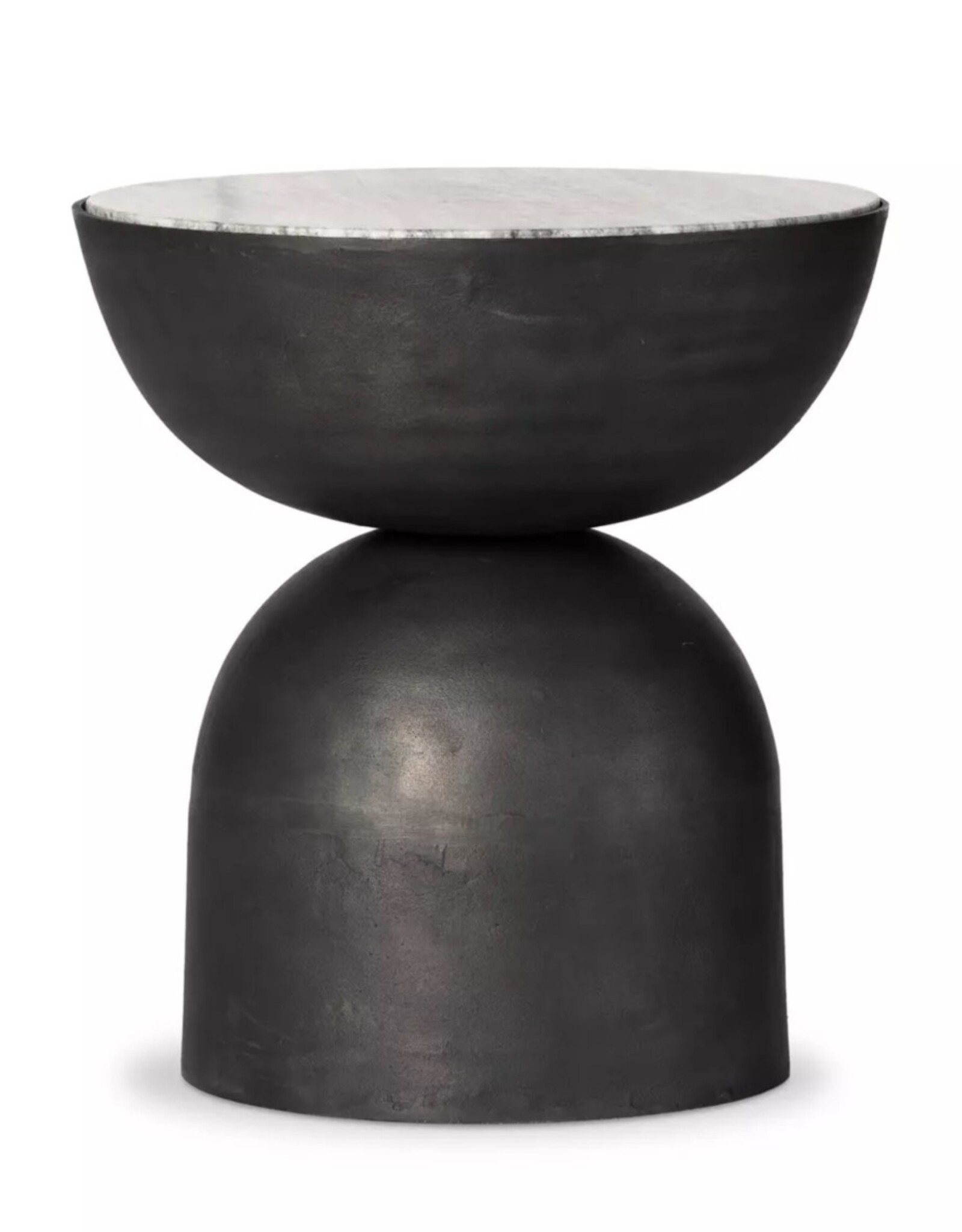 Corbett End Table in River Grey Marble