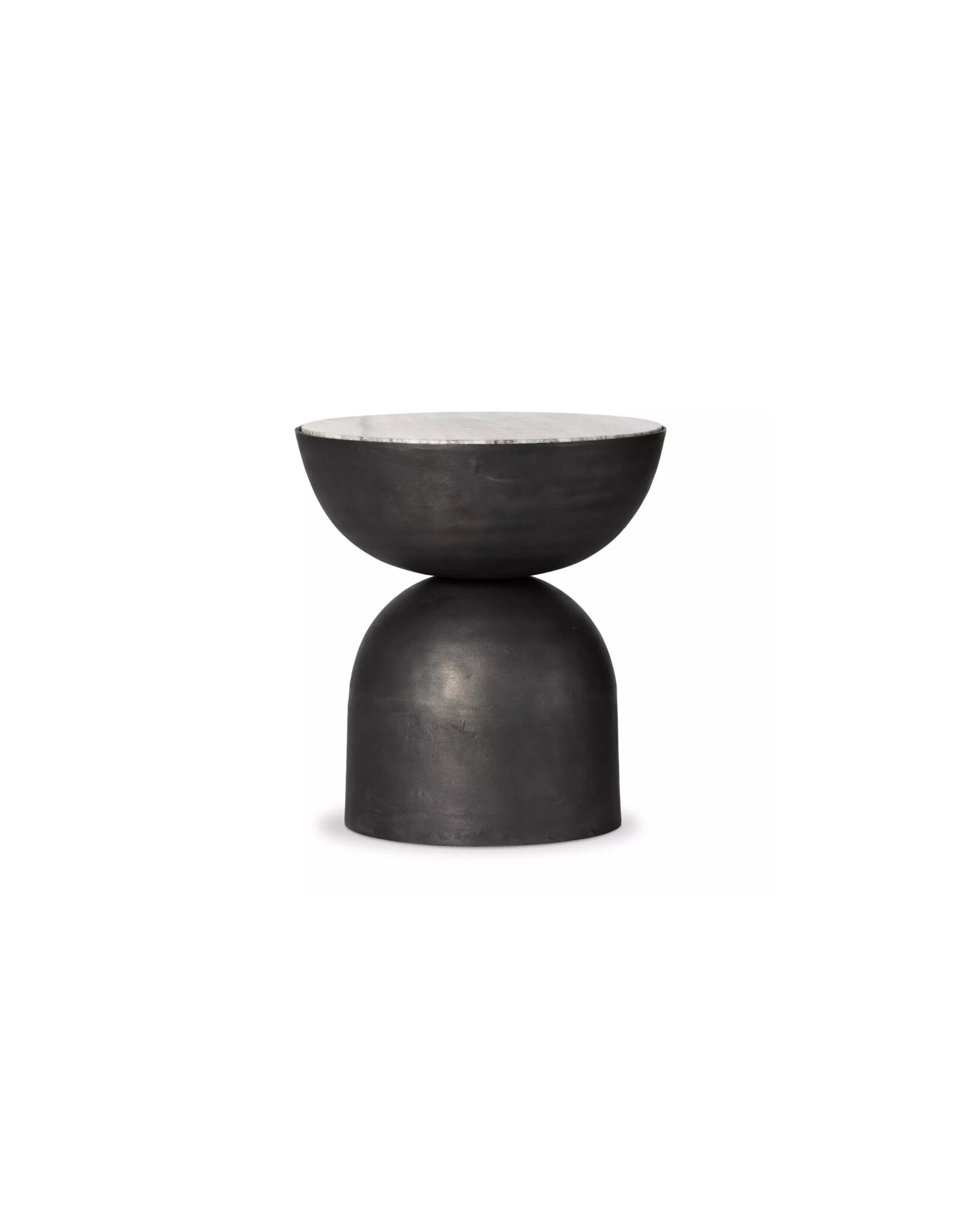 Corbett End Table in River Grey Marble