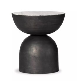 Corbett End Table in River Grey Marble