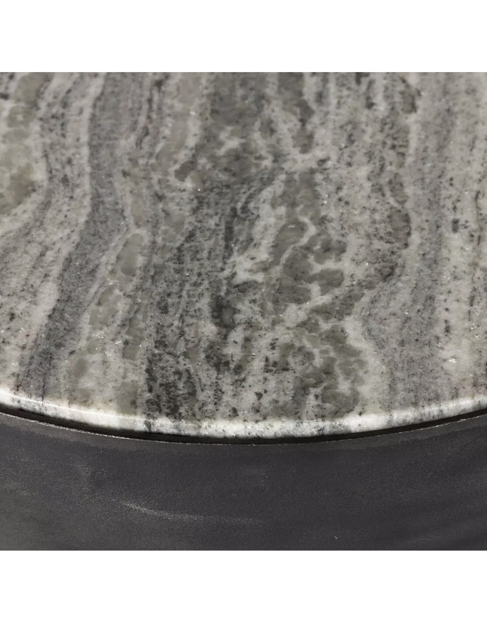 Corbett End Table in River Grey Marble
