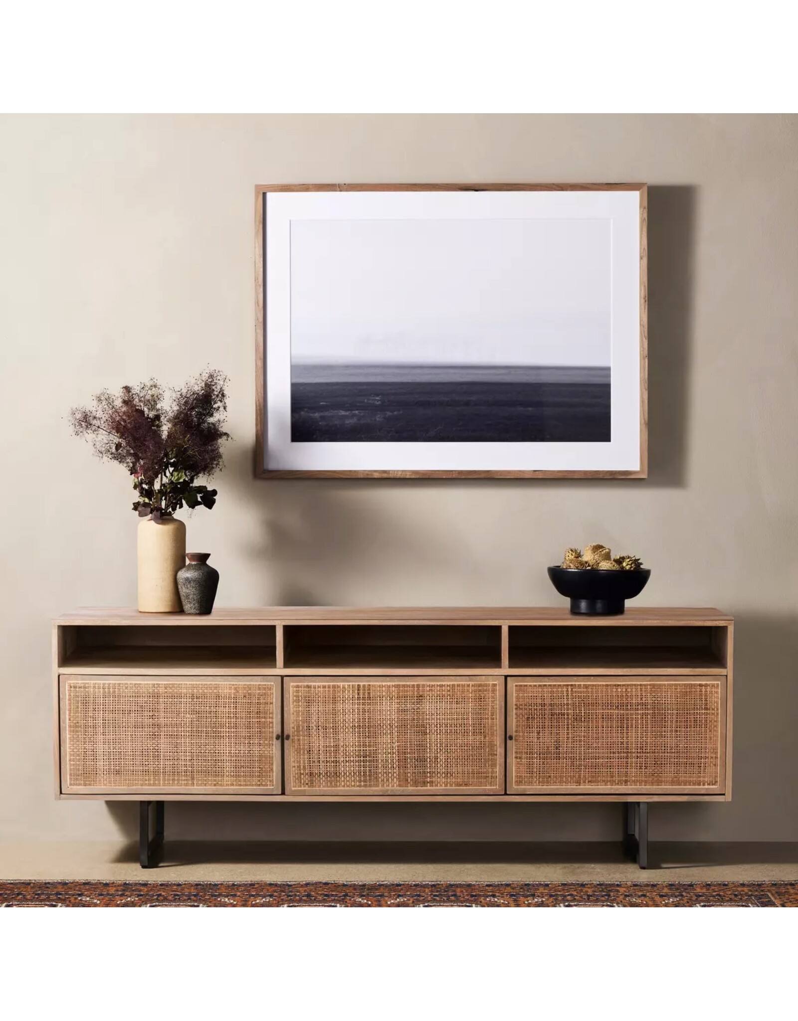 Carmel Media Console in Natural Mango