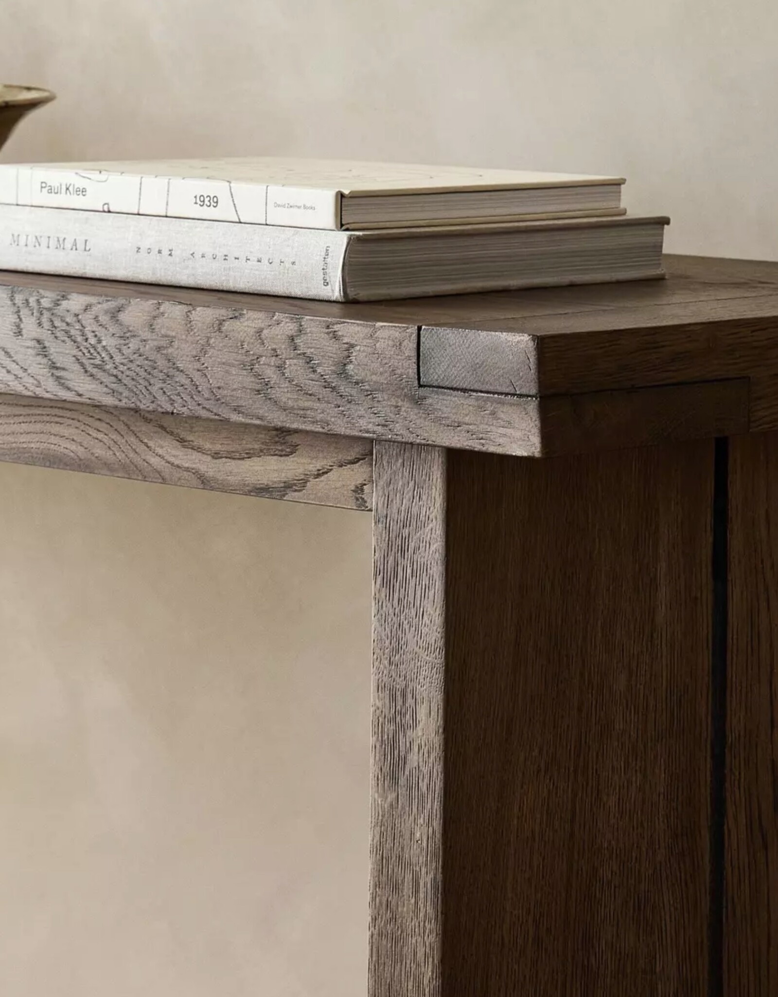 Warby Console Table, Worn Oak Veneer