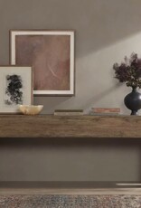 Abaso Console Table in Rustic Wormwood Oak