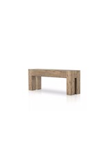 Abaso Console Table in Rustic Wormwood Oak