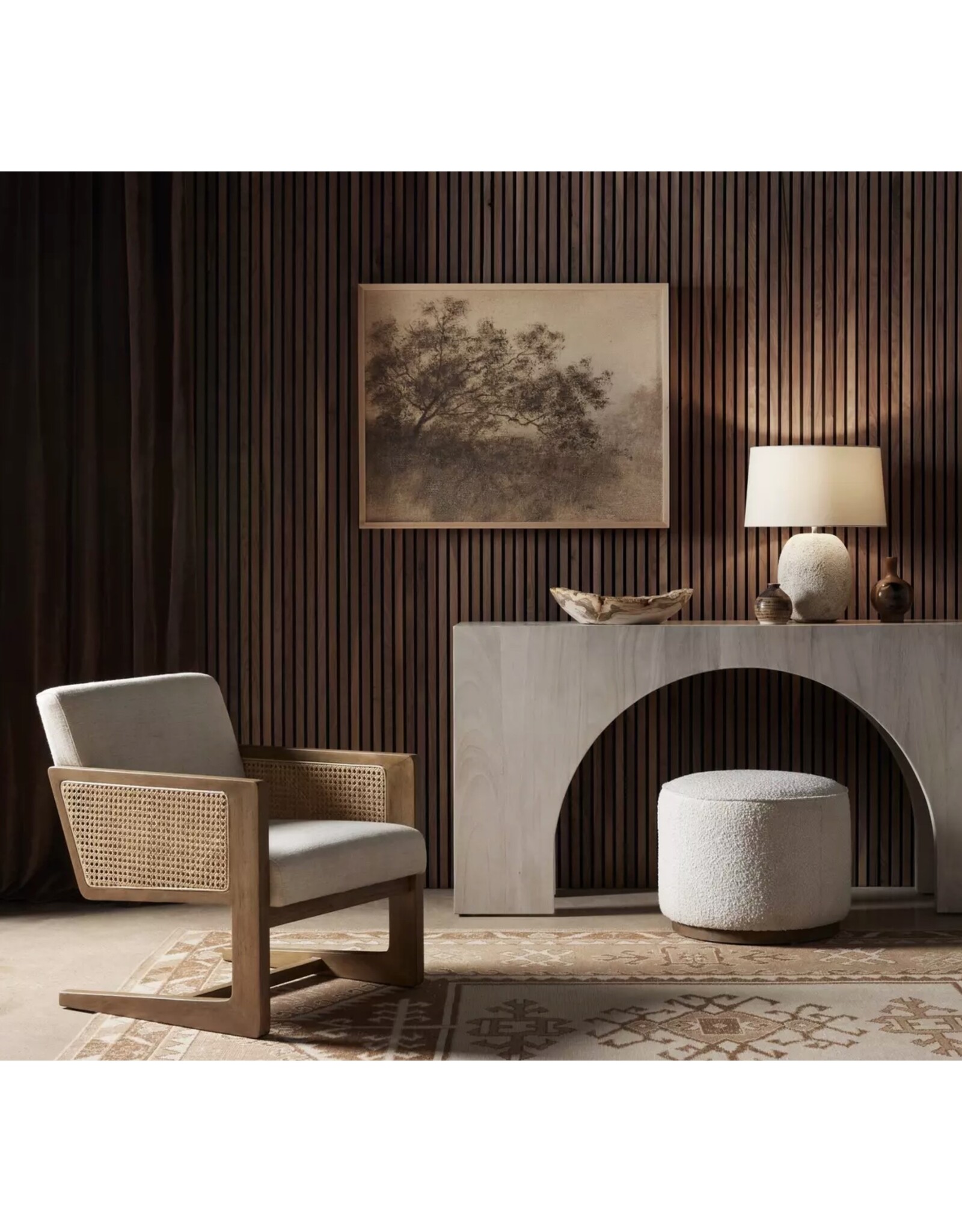 Fausto Console Table in Bleached Guanacaste
