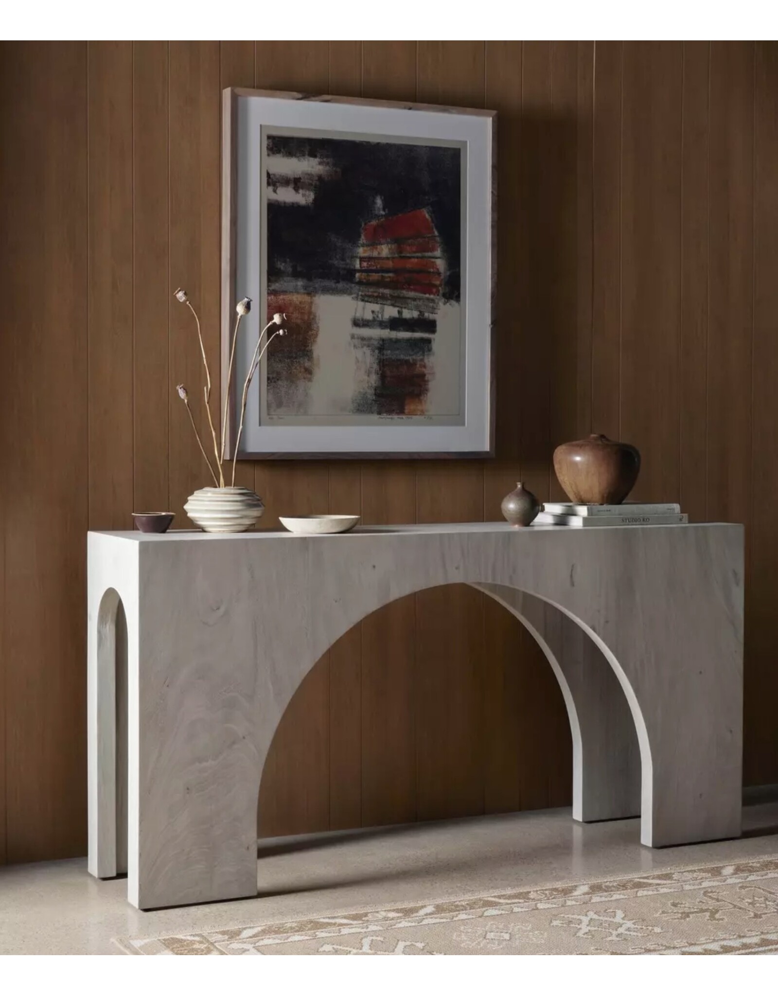 Fausto Console Table in Bleached Guanacaste