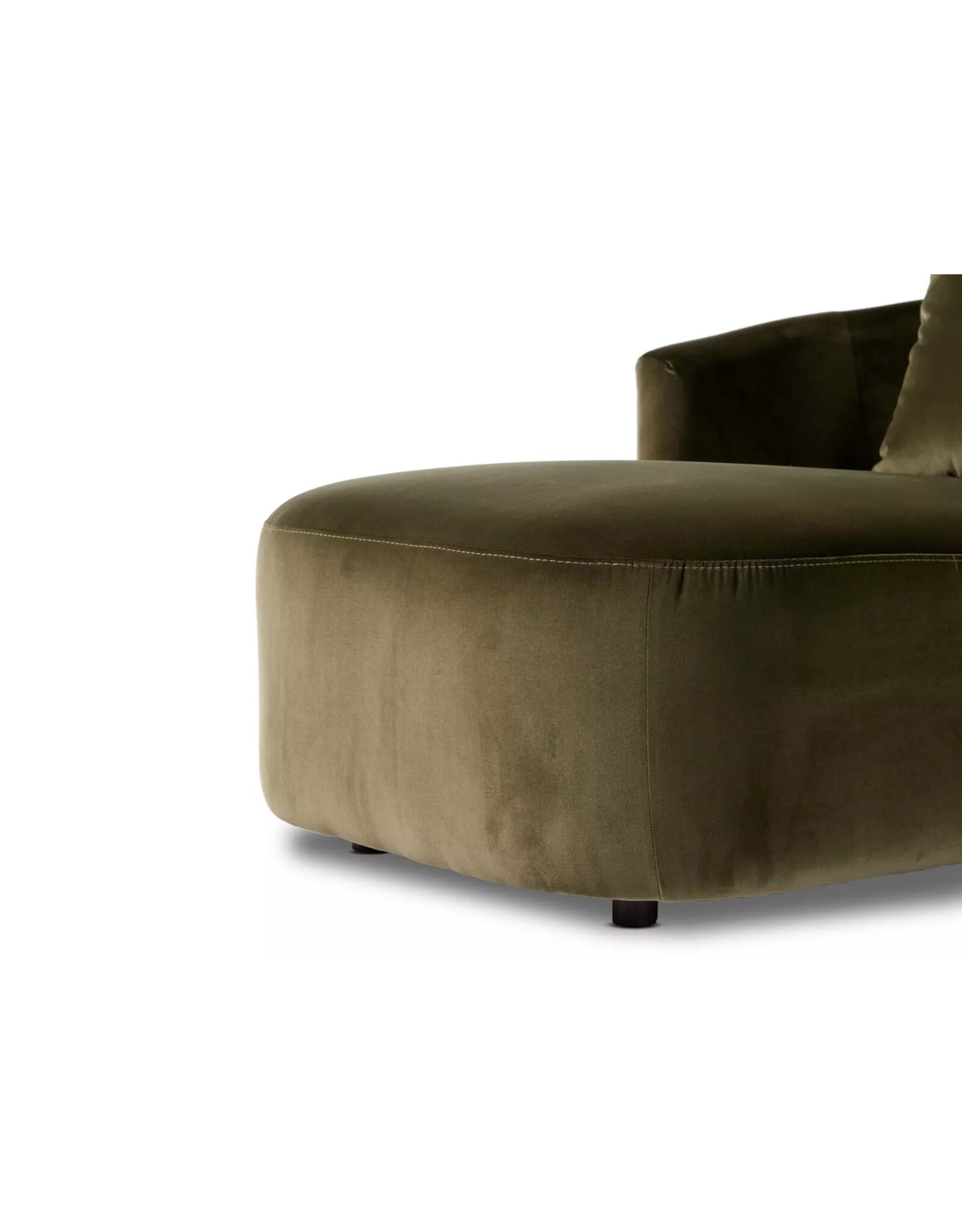 Farrah Chaise Lounge in Surrey Olive