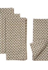 Ella Linen Napkins S/4, Walnut