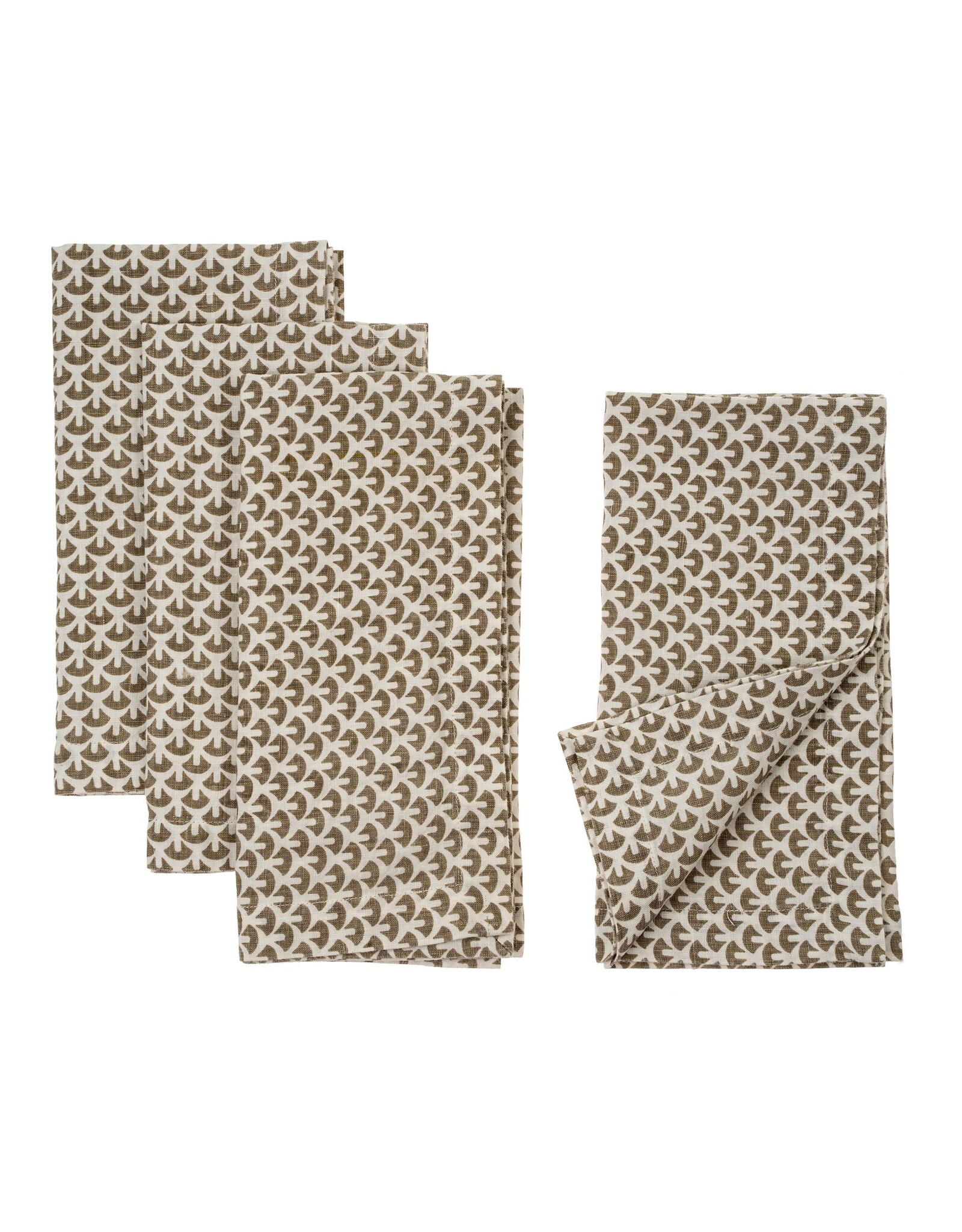 Ella Linen Napkins S/4, Walnut