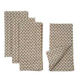 Ella Linen Napkins S/4, Walnut